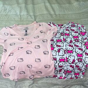 Two hello kitty shirts